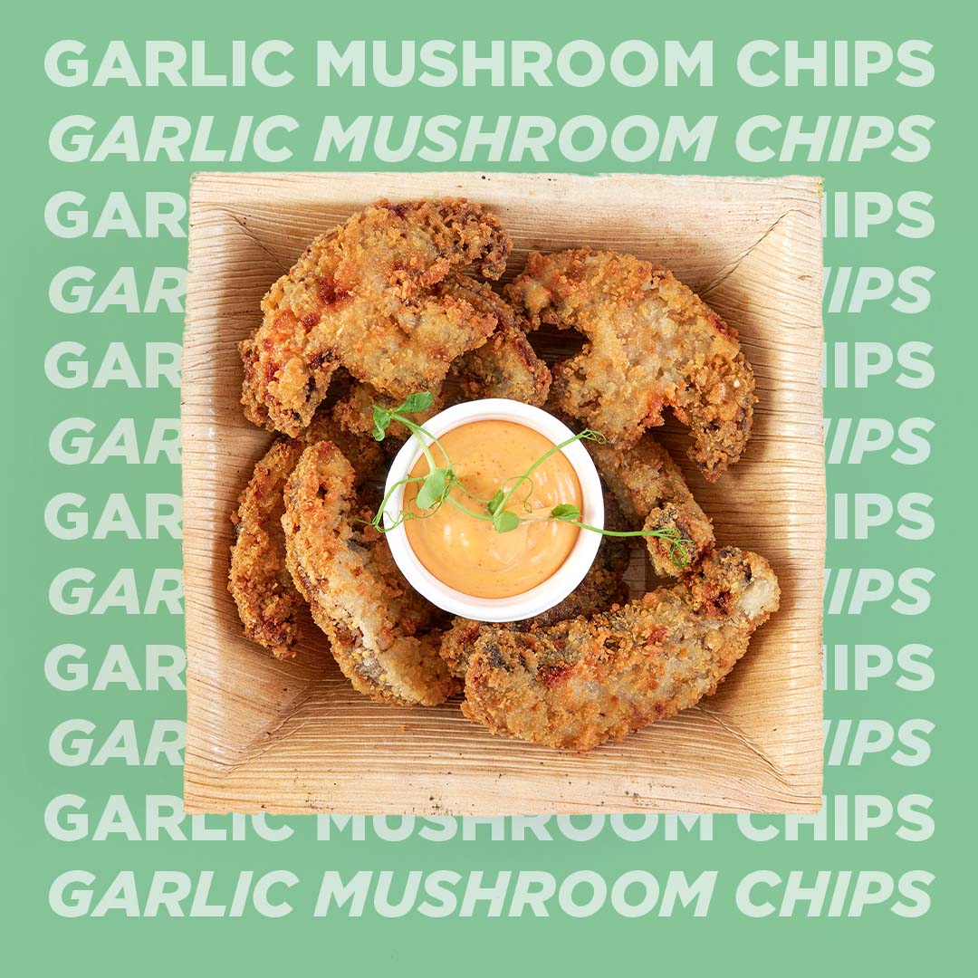 Garlic Breaded mushrooms (VG)